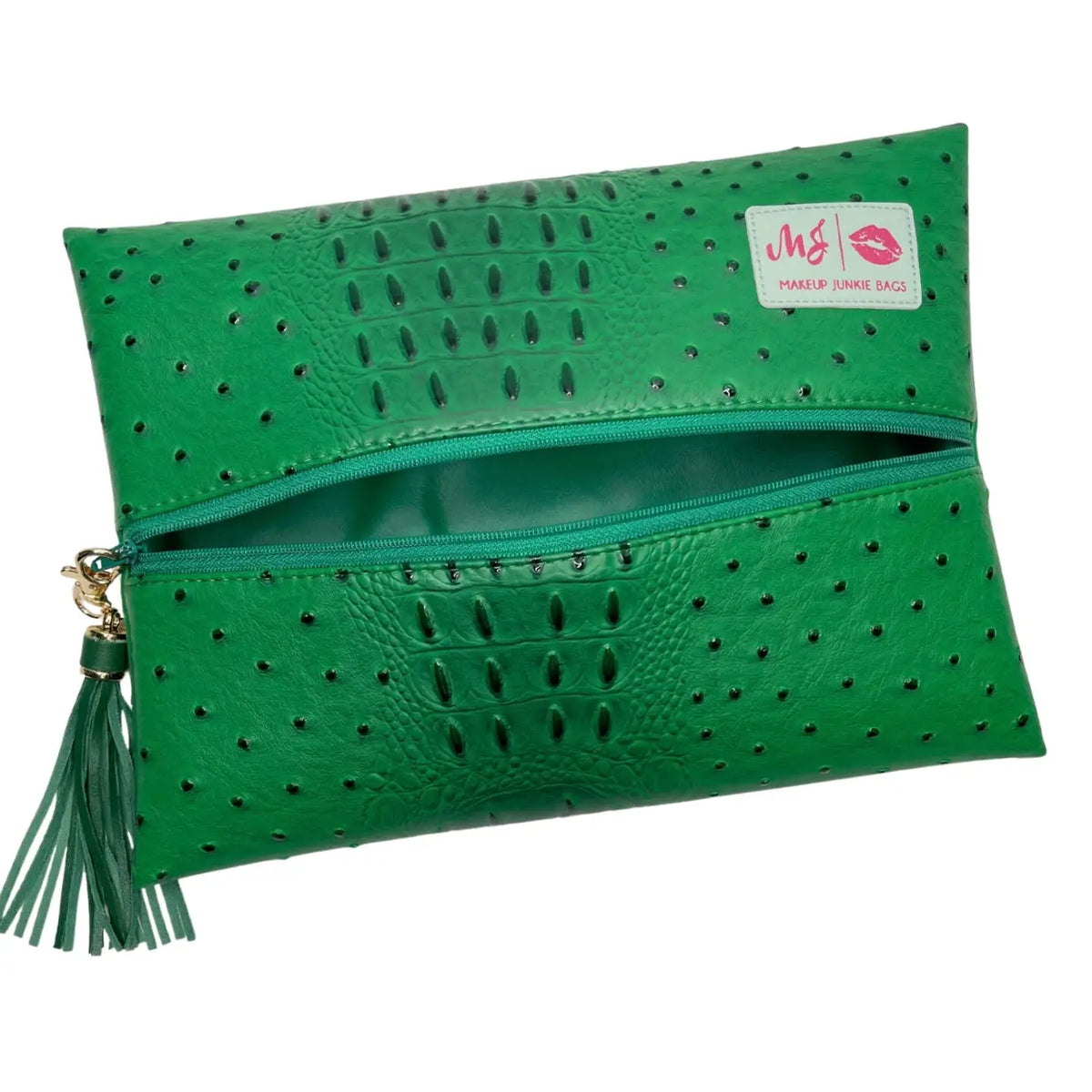 Makeup Junkie Pouches- Ostrich Pouches-Makeup Bags-Dear Me Southern Boutique, located in DeRidder, Louisiana
