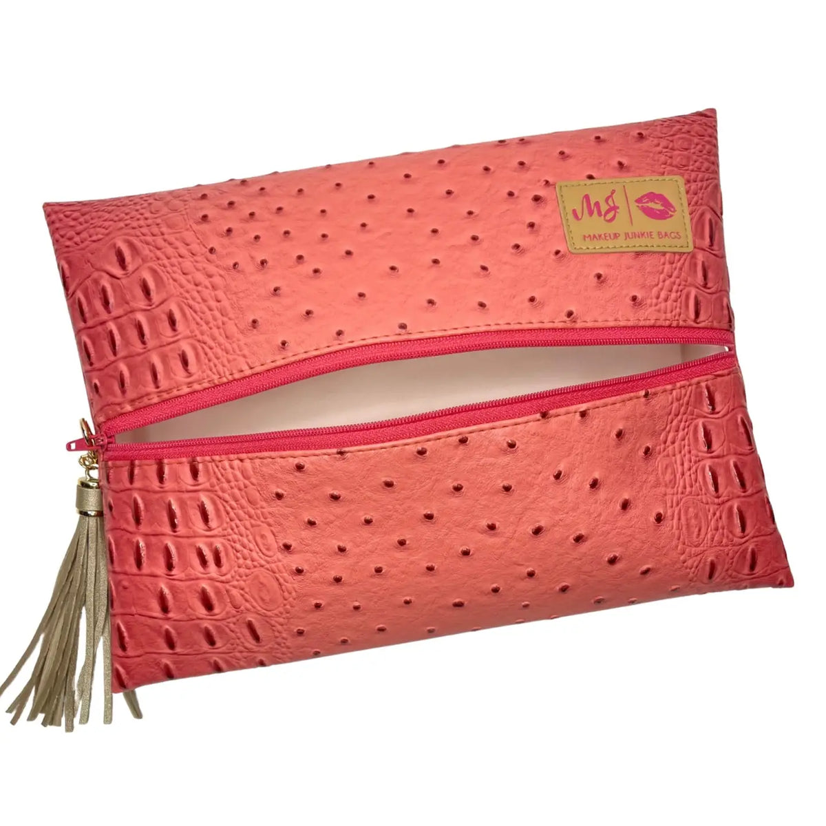 Makeup Junkie Pouches- Ostrich Pouches-Makeup Bags-Dear Me Southern Boutique, located in DeRidder, Louisiana