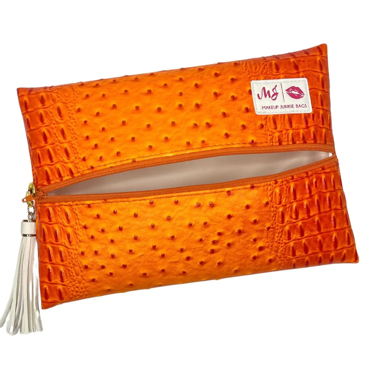 Makeup Junkie Pouches- Ostrich Pouches-Makeup Bags-Dear Me Southern Boutique, located in DeRidder, Louisiana