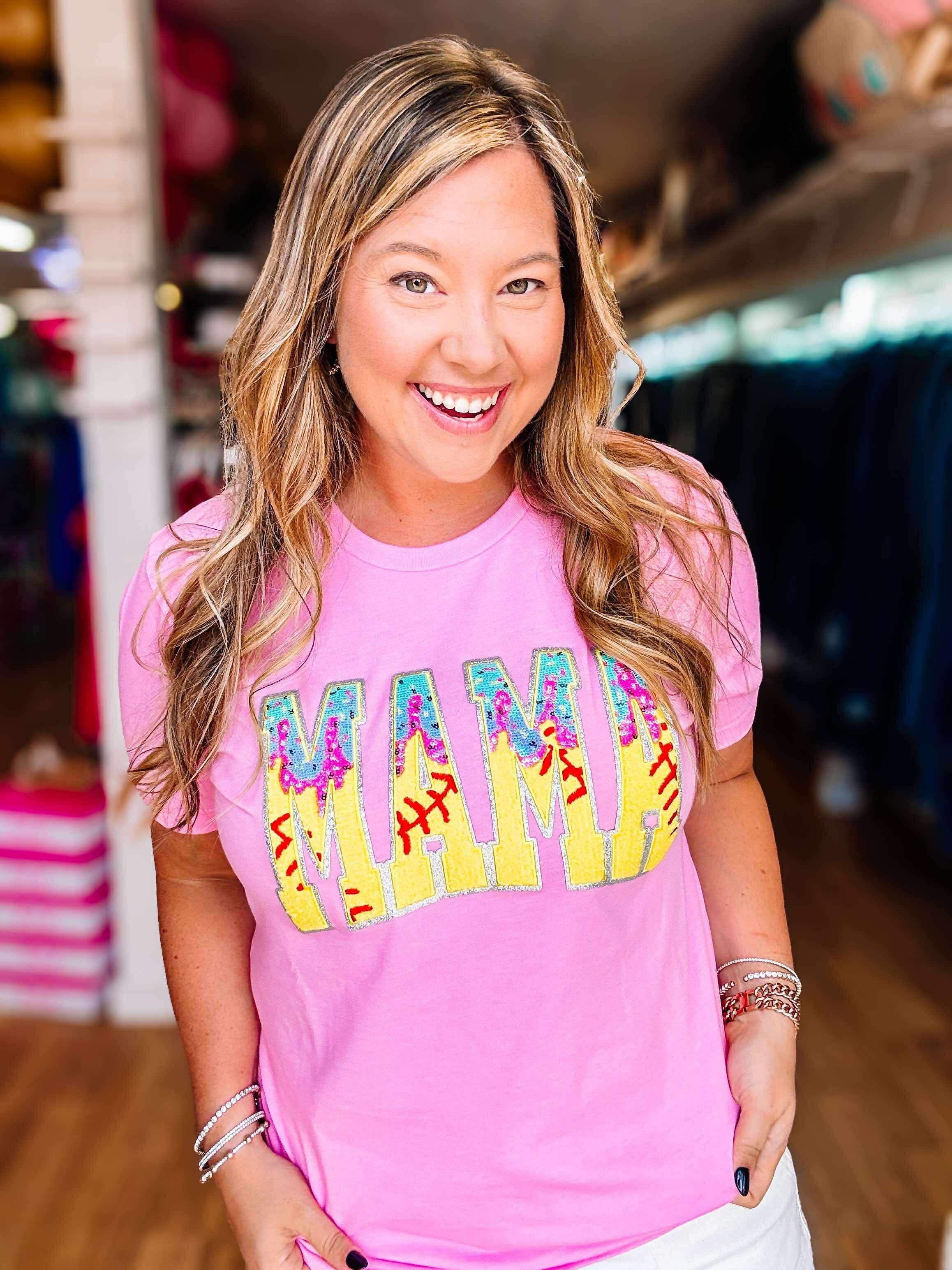 Mama got That Drip Softball Tee-Graphic Tops-Dear Me Southern Boutique, located in DeRidder, Louisiana