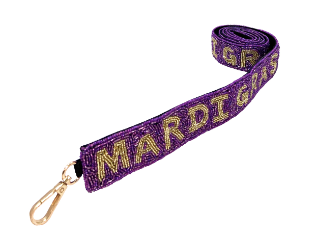 Mardi Gras Beaded Strap-Straps-Dear Me Southern Boutique, located in DeRidder, Louisiana