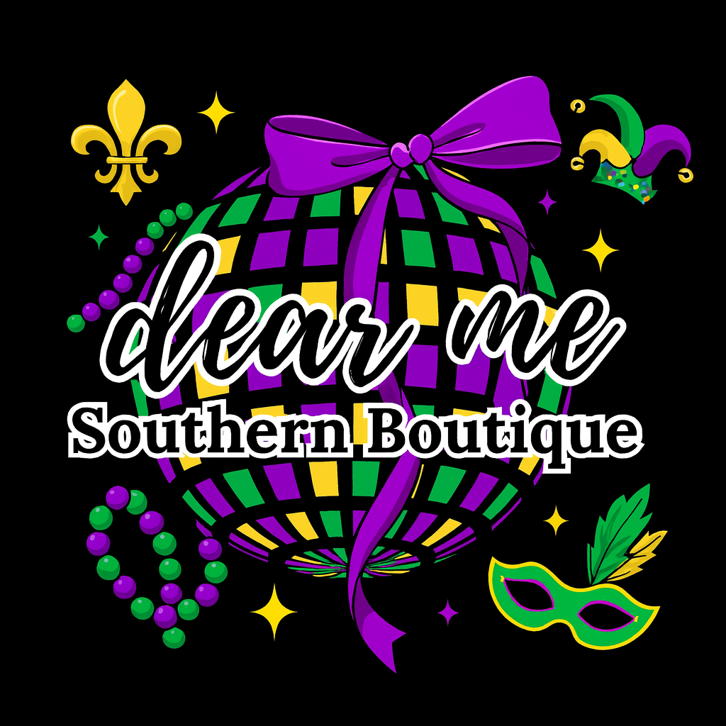 Mardi Gras Dear Me Disco - Merch Tee-Graphic Tops-Dear Me Southern Boutique, located in DeRidder, Louisiana