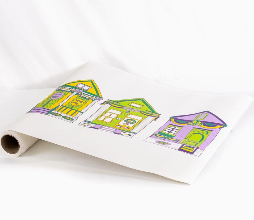 Mardi Gras Houses Paper Table Runner-Home Decor-Dear Me Southern Boutique, located in DeRidder, Louisiana