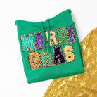 Mardi Gras Sequin Hoodie-Graphic Tops-Dear Me Southern Boutique, located in DeRidder, Louisiana