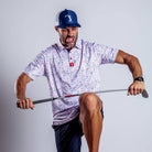 'Merica Polo - White-Dear Me Southern Boutique, located in DeRidder, Louisiana