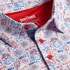 'Merica Polo - White-Dear Me Southern Boutique, located in DeRidder, Louisiana