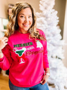 Merrier With Margaritas Pullover-Blouses-Dear Me Southern Boutique, located in DeRidder, Louisiana