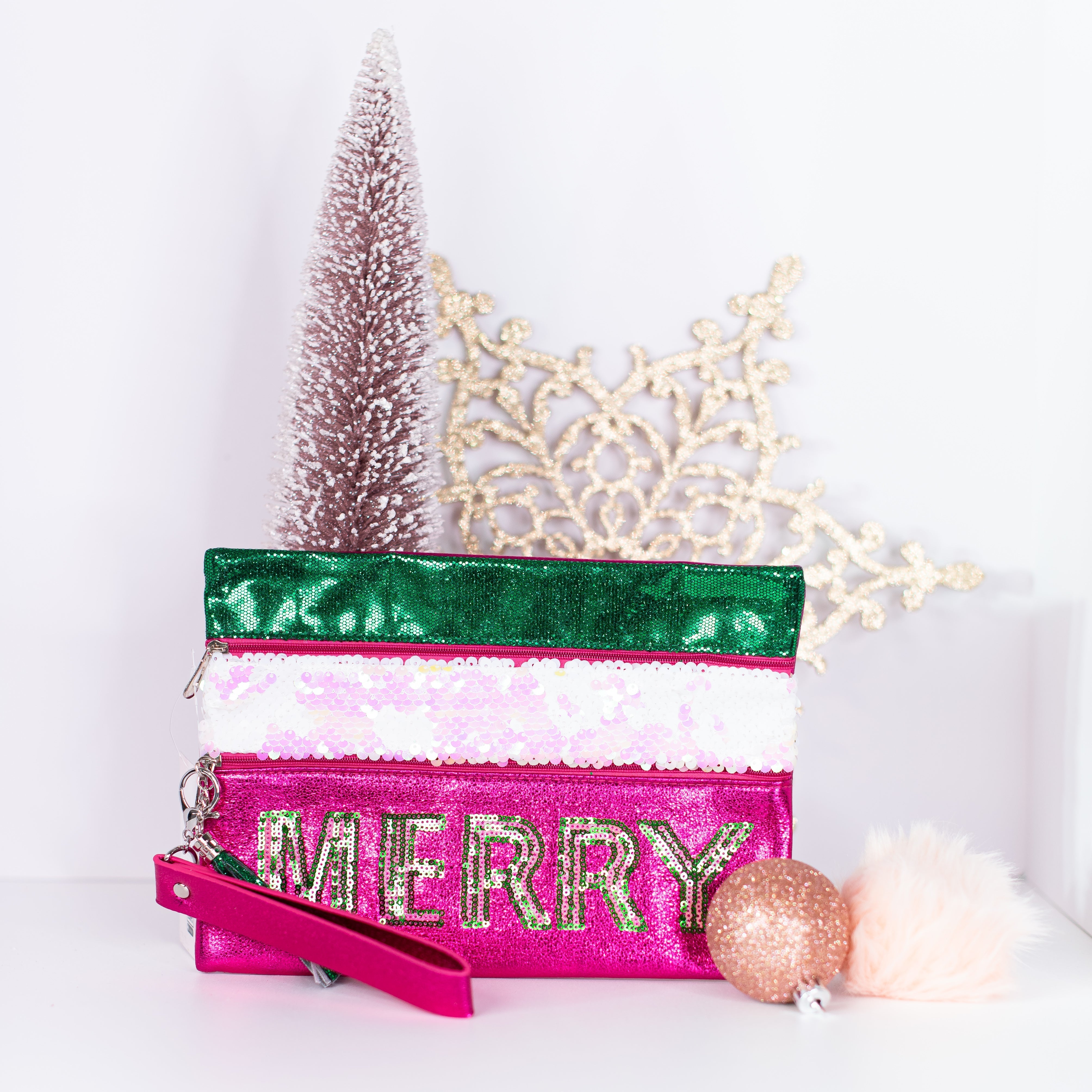 Merry Blingy Versi Bag-Clutch Bags-Dear Me Southern Boutique, located in DeRidder, Louisiana