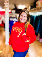 🎄Merry & Bright Puff Crewneck🎄-Dear Me Southern Boutique, located in DeRidder, Louisiana