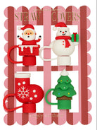 Merry Sips Straw Cover Topper Sets-Straw Toppers-Dear Me Southern Boutique, located in DeRidder, Louisiana