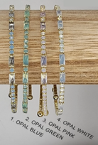 Miami Crystal Bangle - Gold Metal-Presales-Dear Me Southern Boutique, located in DeRidder, Louisiana