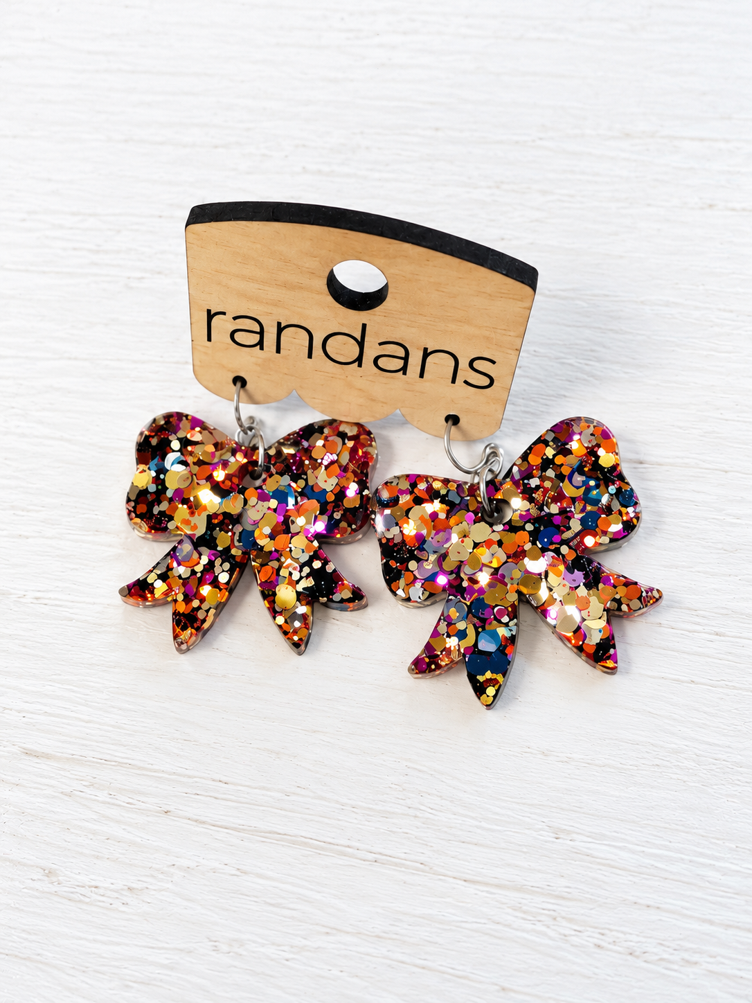 Mini Bow Randans - Fall Confetti-Jewelry - Earrings-Dear Me Southern Boutique, located in DeRidder, Louisiana