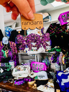 Mini Bow Randans - Purple and Gold Mix-Earrings-Dear Me Southern Boutique, located in DeRidder, Louisiana