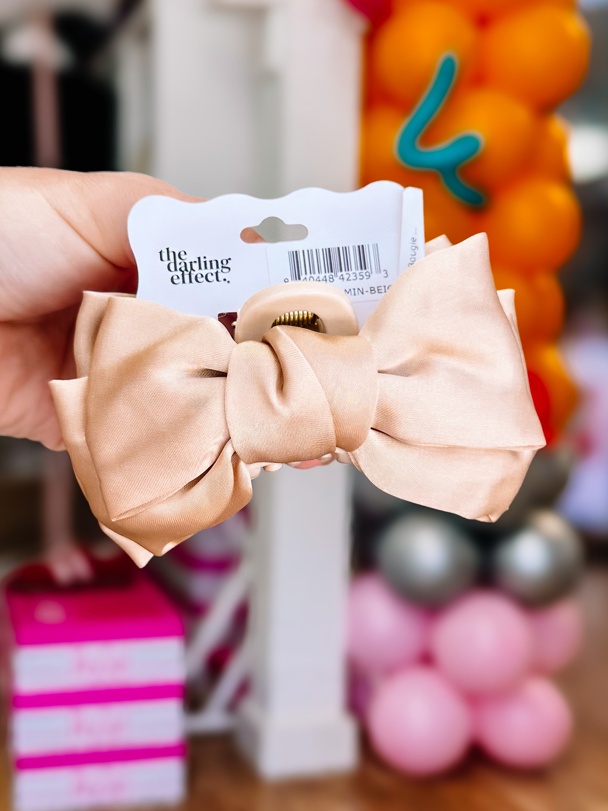 Mini Satin Bougie Bow Claw Clip-Hair Clips-Dear Me Southern Boutique, located in DeRidder, Louisiana