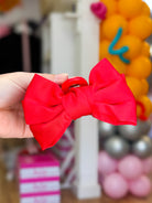 Mini Satin Bougie Bow Claw Clip-Hair Clips-Dear Me Southern Boutique, located in DeRidder, Louisiana