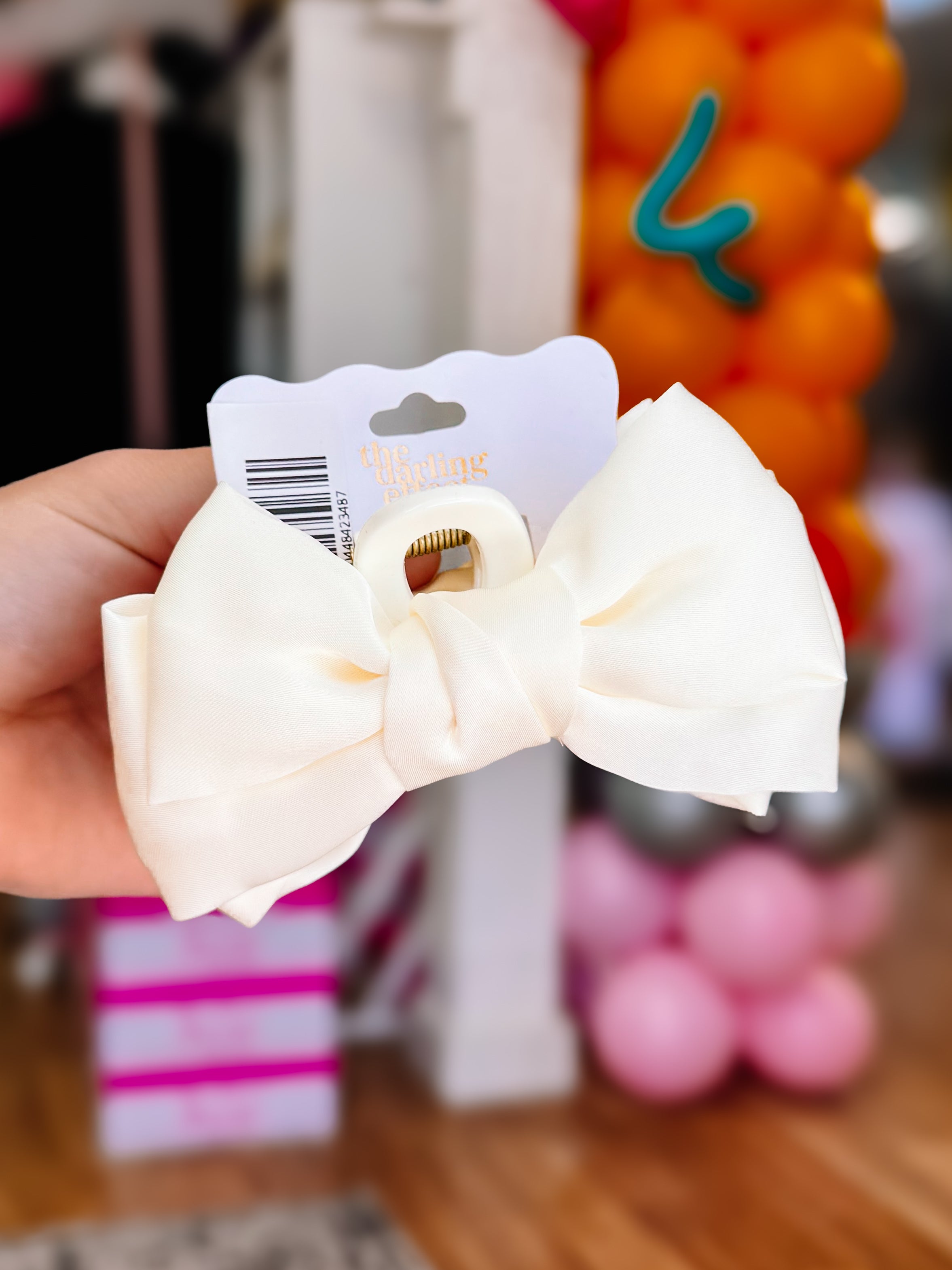 Mini Satin Bougie Bow Claw Clip-Hair Clips-Dear Me Southern Boutique, located in DeRidder, Louisiana