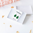 Mini Teardrop Randans Dangles - Green Glitter-Earrings-Dear Me Southern Boutique, located in DeRidder, Louisiana