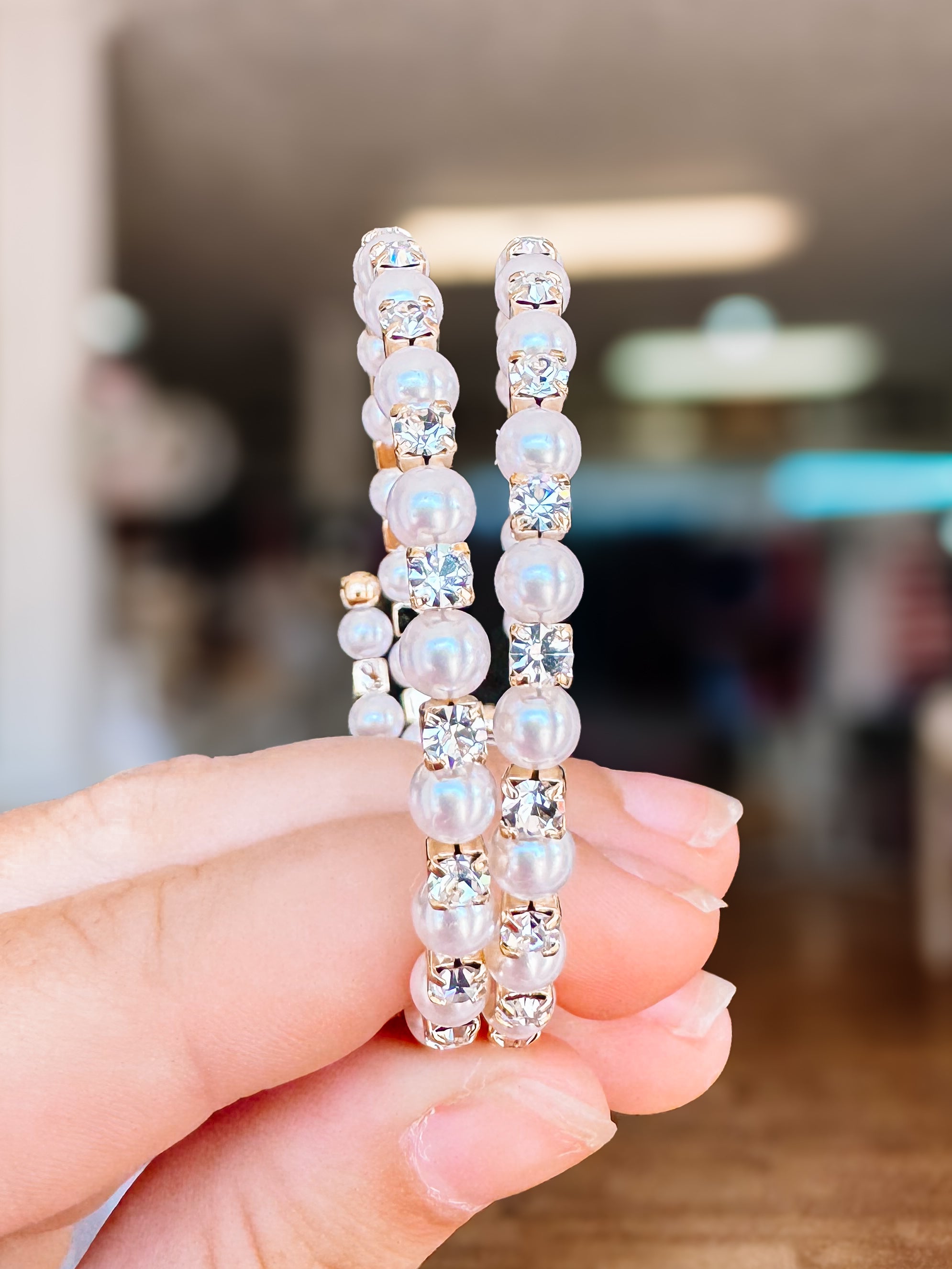 Minnie Pearl Bangle-Bracelets-Dear Me Southern Boutique, located in DeRidder, Louisiana