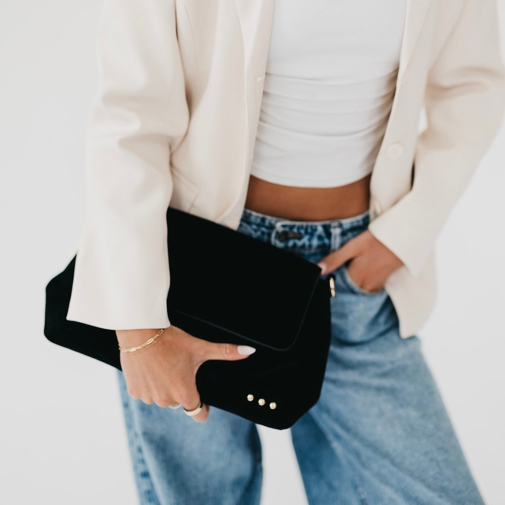 Miranda Suede Flap Crossbody-Crossbody Bag-Dear Me Southern Boutique, located in DeRidder, Louisiana