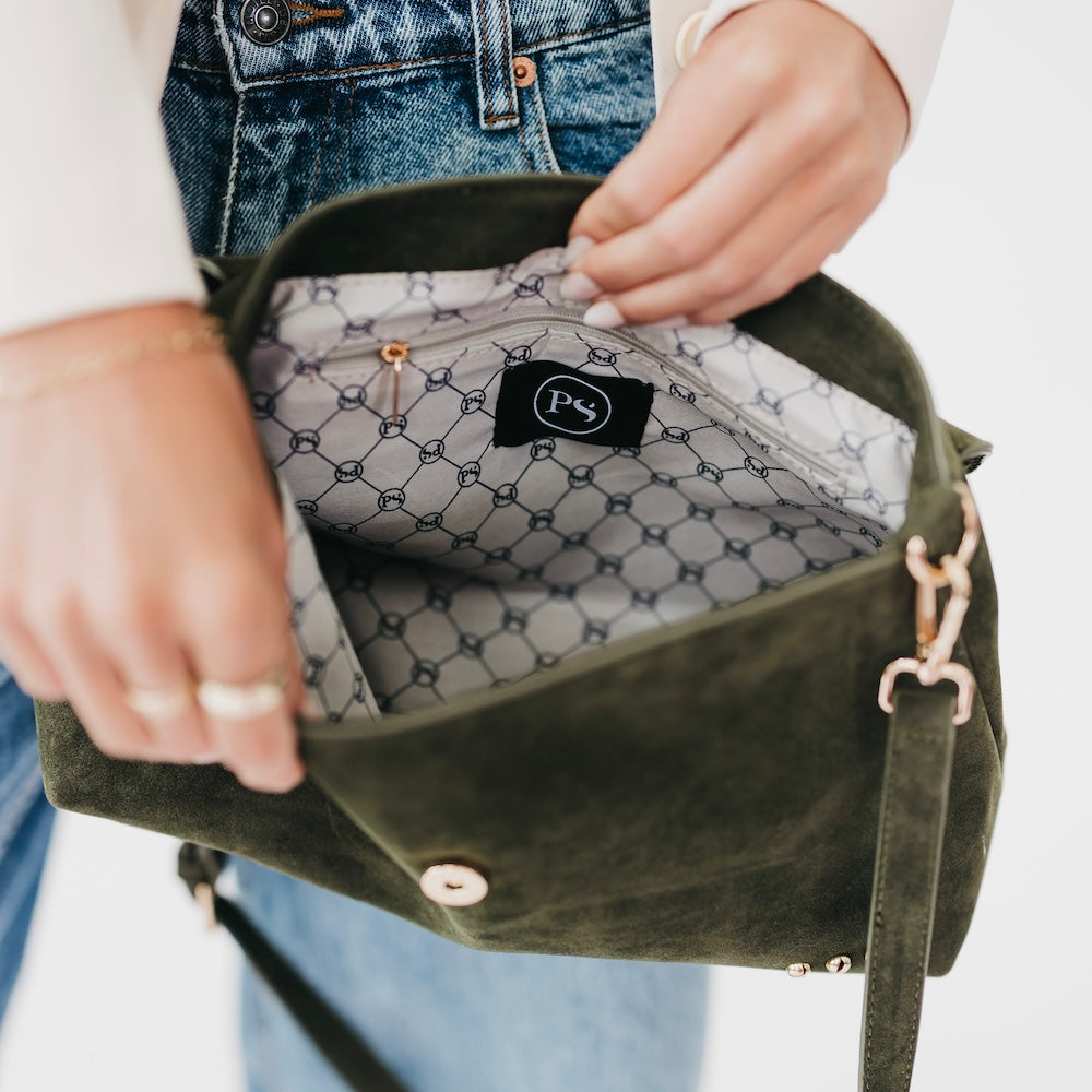 Miranda Suede Flap Crossbody-Crossbody Bag-Dear Me Southern Boutique, located in DeRidder, Louisiana