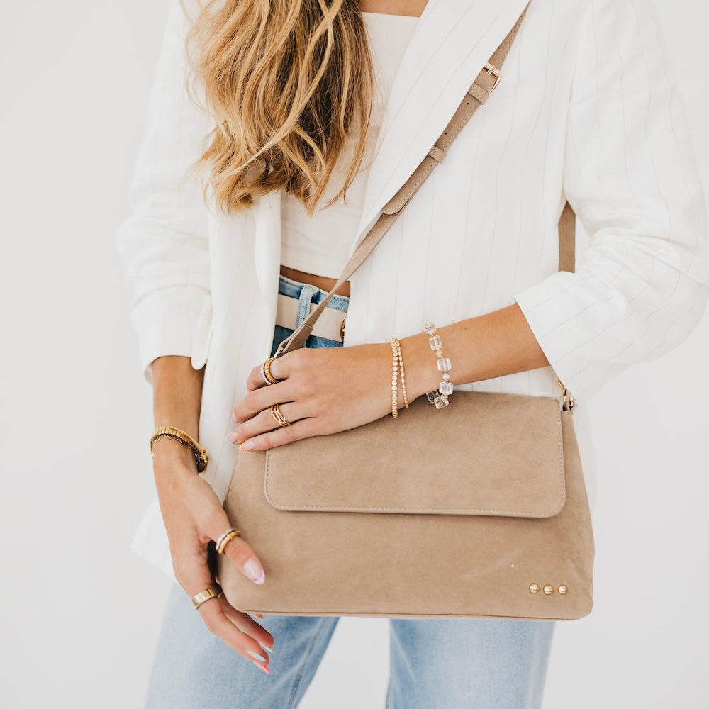 Miranda Suede Flap Crossbody-Presales-Dear Me Southern Boutique, located in DeRidder, Louisiana