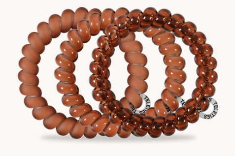 Mocha Mousse Large Teleties-Hair accessories-Dear Me Southern Boutique, located in DeRidder, Louisiana