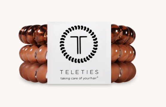 Mocha Mousse Large Teleties-Hair accessories-Dear Me Southern Boutique, located in DeRidder, Louisiana