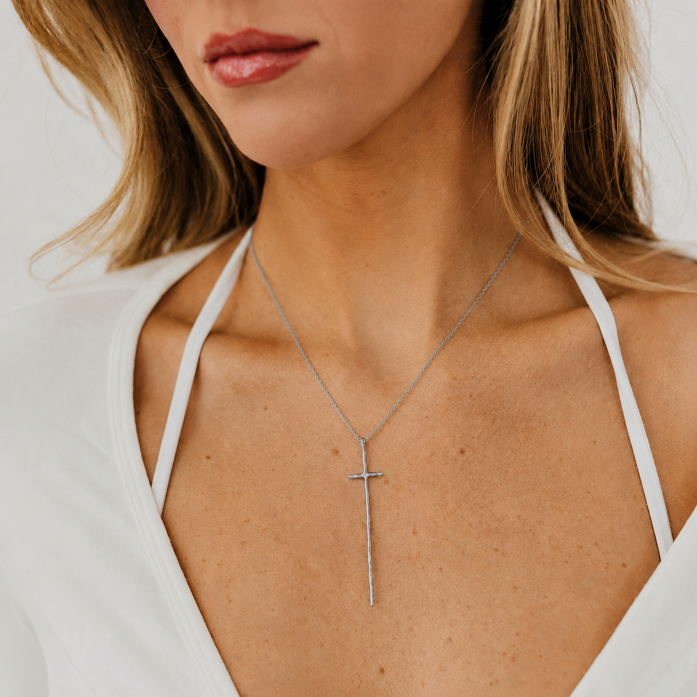 Modern Cross Necklace - WATERPROOF-Presales-Dear Me Southern Boutique, located in DeRidder, Louisiana