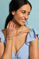 Monarch Butterfly Botanical Charm Bangle-Jewelry - Bracelets-Dear Me Southern Boutique, located in DeRidder, Louisiana