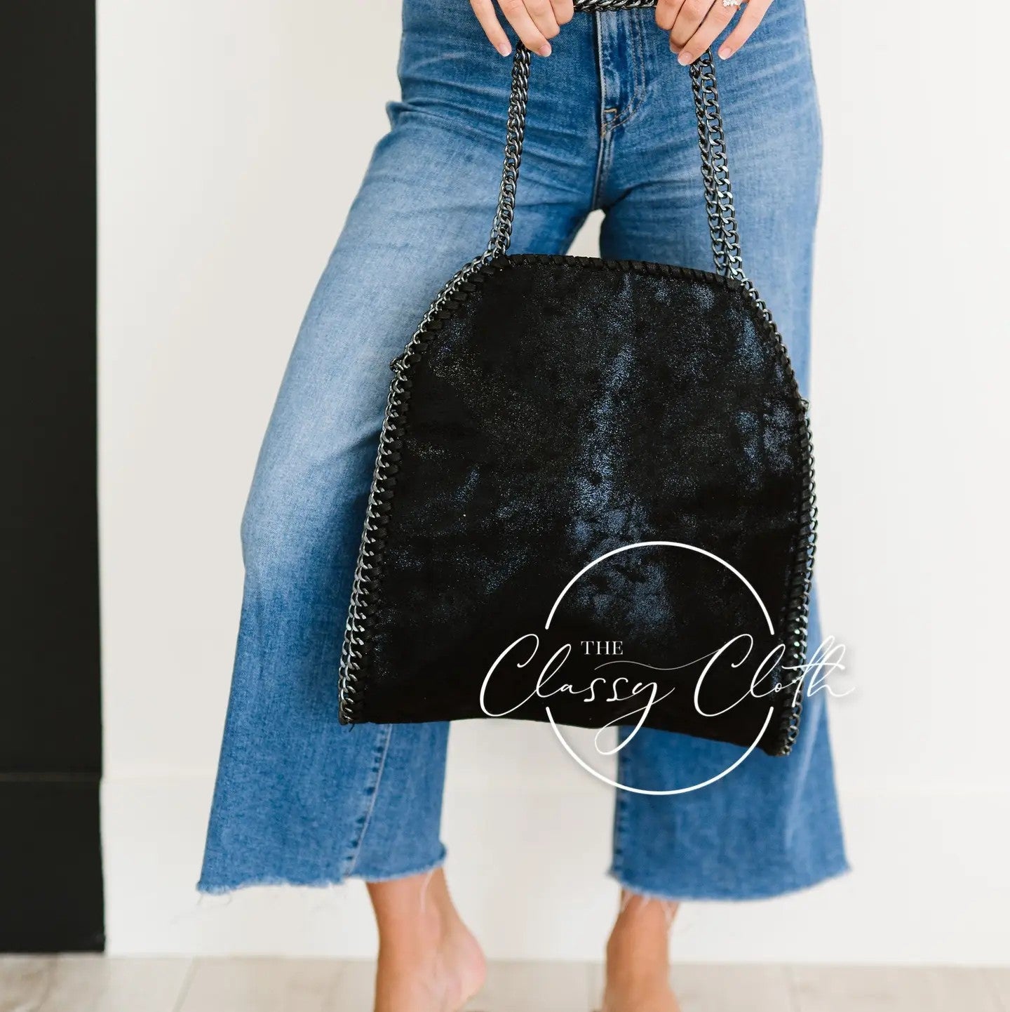 Monica Metal Chain Hobo Bag-Clutch Bags-Dear Me Southern Boutique, located in DeRidder, Louisiana