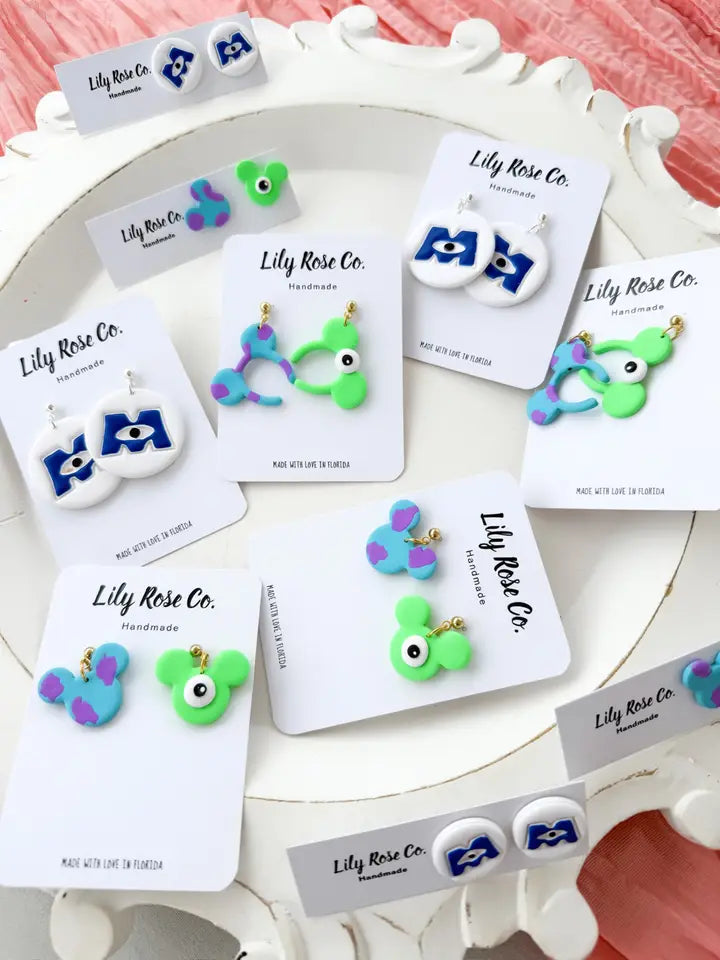 Monsters Earrings-Jewelry - Earrings-Dear Me Southern Boutique, located in DeRidder, Louisiana