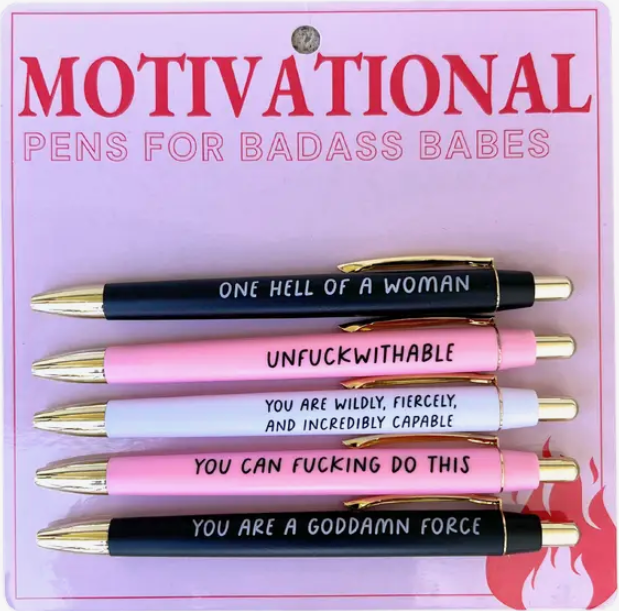Motivational For Bad*ss Babes Pen Set-Gifts-Dear Me Southern Boutique, located in DeRidder, Louisiana