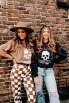 Much Too Young Cut Mock Neck Tee-Dear Me Southern Boutique, located in DeRidder, Louisiana