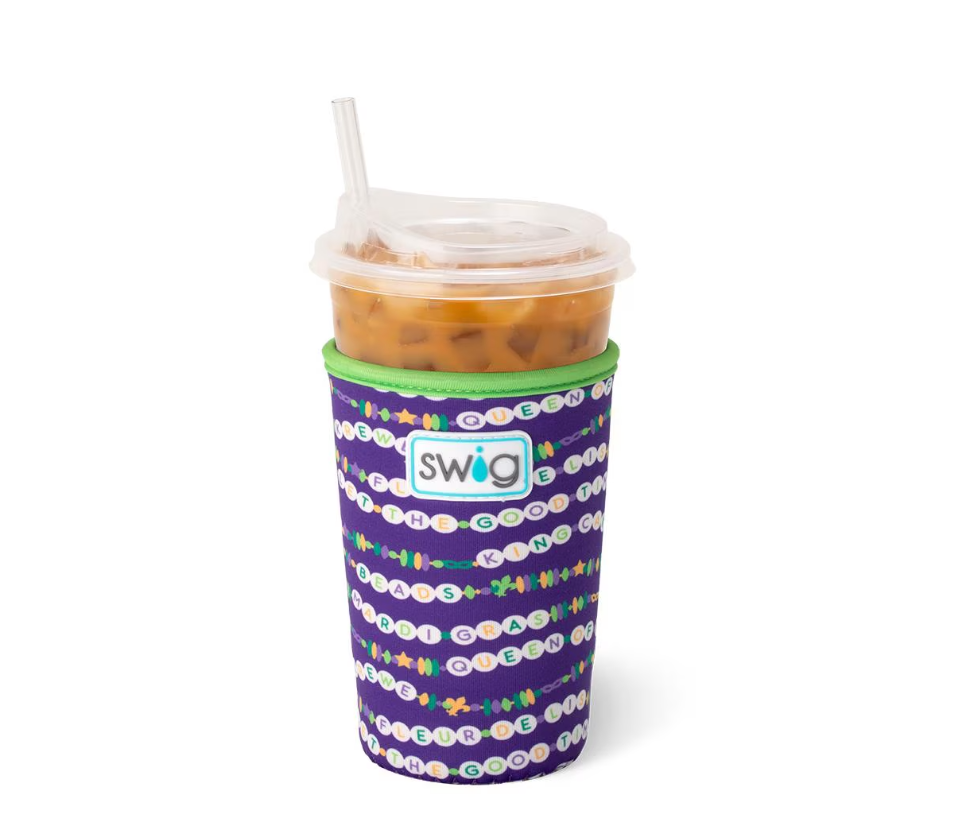 My Mardi Era Swig Iced Cup Coolie-Drink Coolies-Dear Me Southern Boutique, located in DeRidder, Louisiana