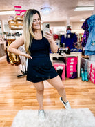 MyKayla Activewear Dress (S-L)-Mini Dresses-Dear Me Southern Boutique, located in DeRidder, Louisiana