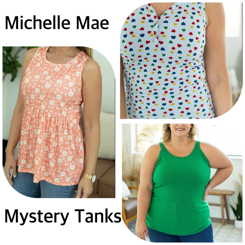 Mystery Michelle Mae Tees + Tanks FINAL SALE-Dear Me Southern Boutique, located in DeRidder, Louisiana