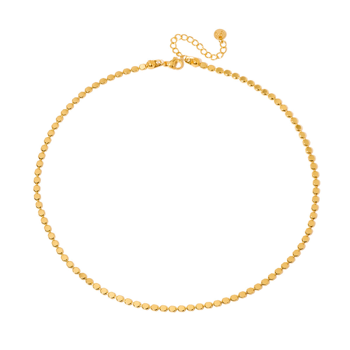 Dakota Disc Chain Necklace - WATERPROOF-Necklace-Pretty Simple
