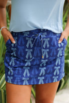 Nautical Bow Everyday Skort-Skort-Dear Me Southern Boutique, located in DeRidder, Louisiana