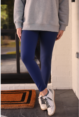 Navy sculpt compression leggings-Other Bottoms-Dear Me Southern Boutique, located in DeRidder, Louisiana