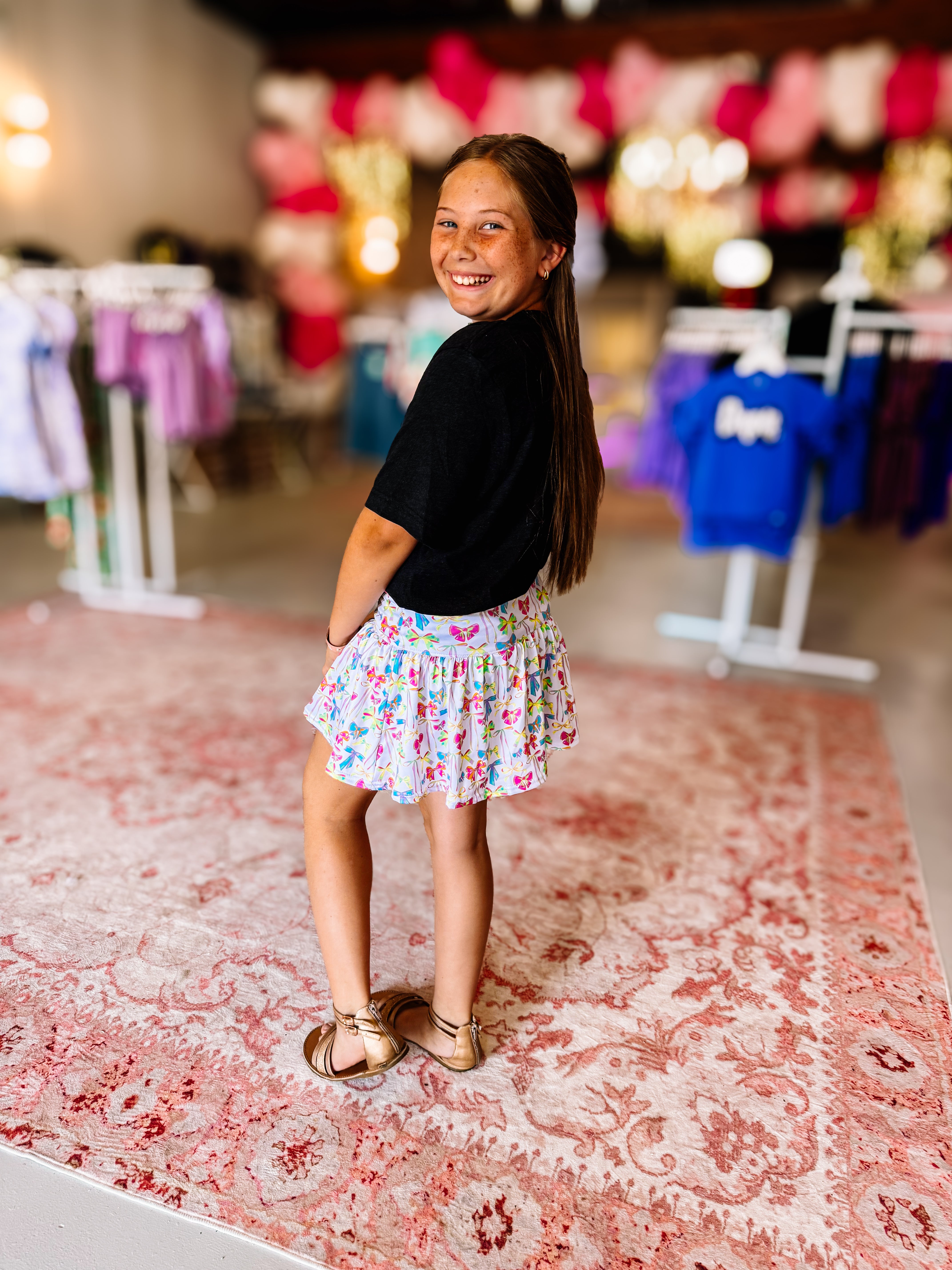 Neon Bow-tiful Skort-JAG Skorts-Dear Me Southern Boutique, located in DeRidder, Louisiana