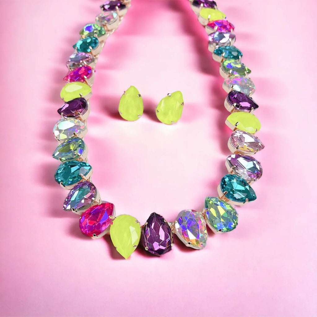 Neon Radiance Jewelry Set-Jewelry-Dear Me Southern Boutique, located in DeRidder, Louisiana