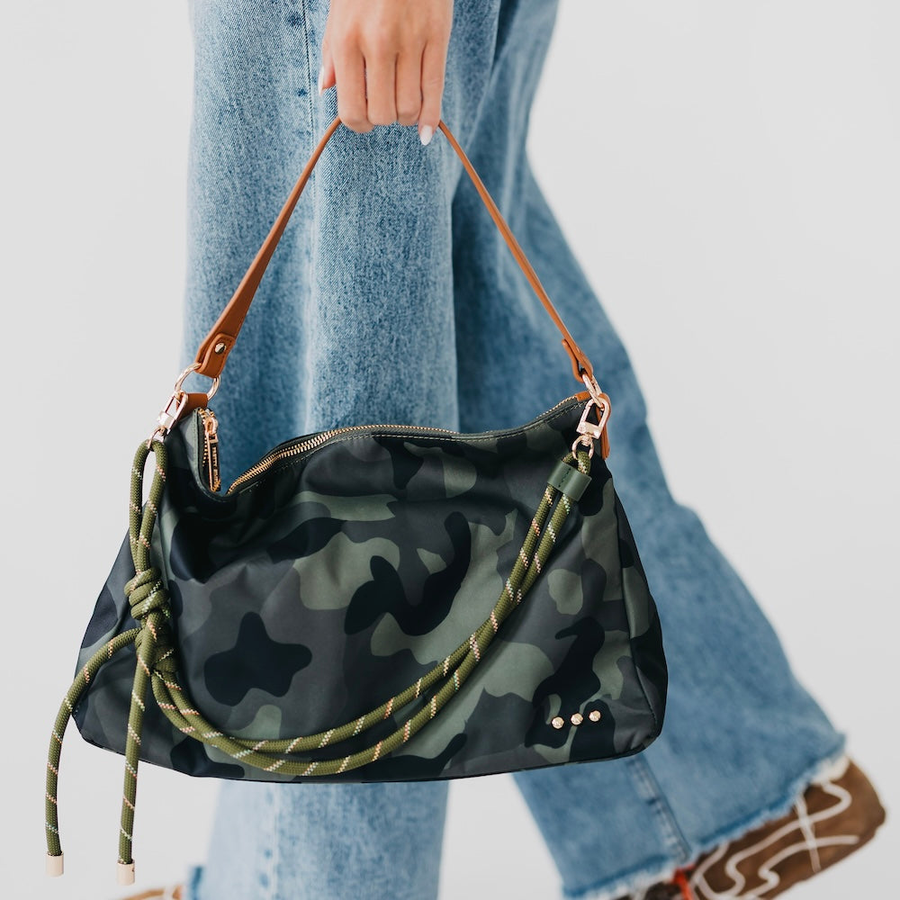 Nikki Nylon Slouchy Shoulder Bag-Presales-Dear Me Southern Boutique, located in DeRidder, Louisiana