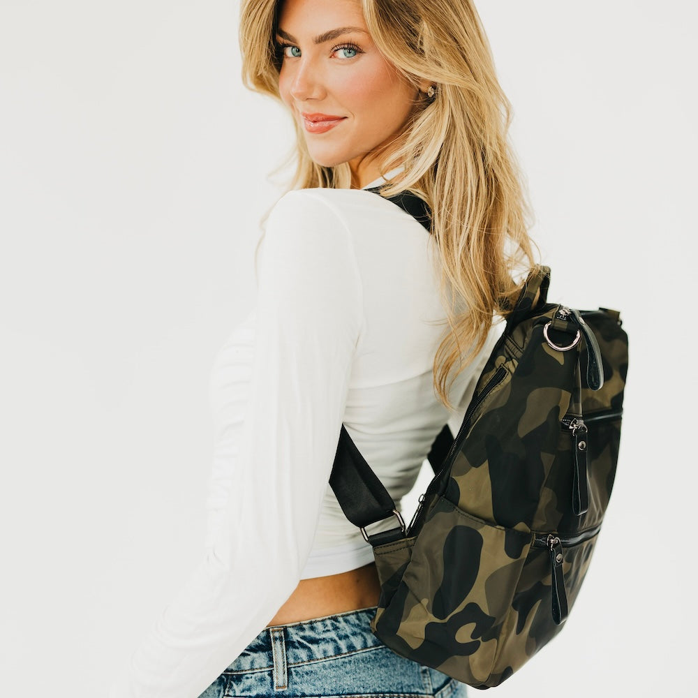 Nori Nylon Purse Backpack - ARRAY SPECIAL-Presales-Dear Me Southern Boutique, located in DeRidder, Louisiana
