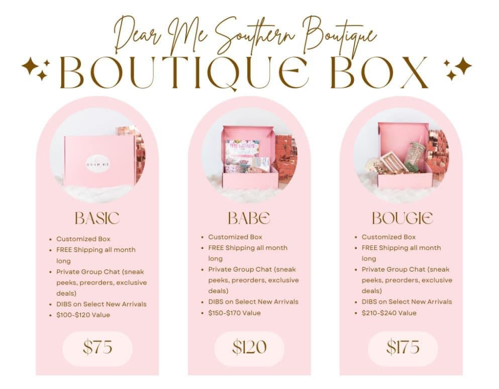 October Boutique Box-Boutique Box-Dear Me Southern Boutique, located in DeRidder, Louisiana