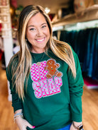 Oh Snap! Gingerbread Pullover-Graphic Tops-Dear Me Southern Boutique, located in DeRidder, Louisiana