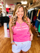Only Squat I'm Doing Muscle Tank-Tank Tops-Dear Me Southern Boutique, located in DeRidder, Louisiana
