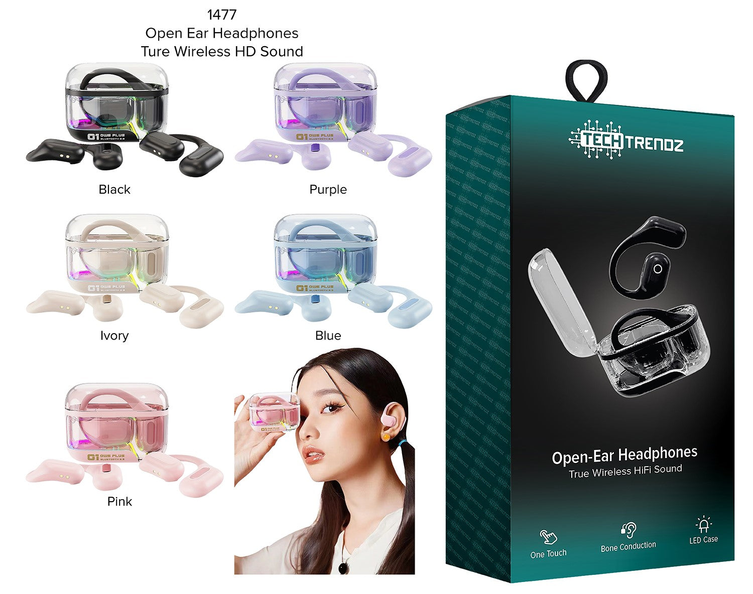 Open Ear Headphones-Headphones-Dear Me Southern Boutique, located in DeRidder, Louisiana