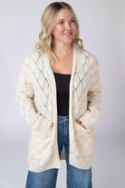 Open Knit Cardigan - Ivory-Cardigan-Dear Me Southern Boutique, located in DeRidder, Louisiana