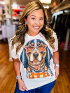 Orange Outlaw Bougie Rhinestone Tee-Presales-Dear Me Southern Boutique, located in DeRidder, Louisiana