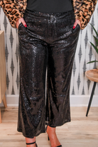 PREORDER- Bring the Sparkle Sequin Pants- Black-Presales-Dear Me Southern Boutique, located in DeRidder, Louisiana